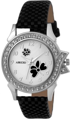 Abrexo Abx-5009BLK Crystal Studded Watch  - For Women   Watches  (Abrexo)