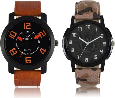LOREM VL20LR03 New Latest Stylish Designer Leather Belt Attractive Different Combo Watch  - For Men   Watches  (LOREM)