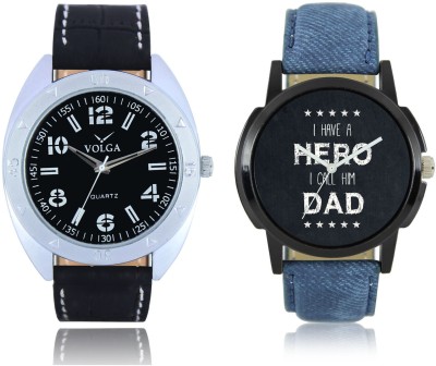 LOREM VL31LR07 New Latest Stylish Designer Leather Belt Attractive Different Combo Watch  - For Men   Watches  (LOREM)