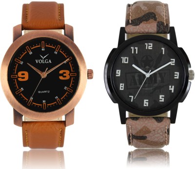 LOREM VL21LR03 New Latest Stylish Designer Leather Belt Attractive Different Combo Watch  - For Men   Watches  (LOREM)