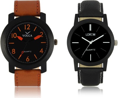 LOREM VL19LR05 New Latest Stylish Designer Leather Belt Attractive Different Combo Watch  - For Men   Watches  (LOREM)