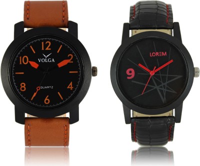 LOREM VL19LR08 New Latest Stylish Designer Leather Belt Attractive Different Combo Watch  - For Men   Watches  (LOREM)