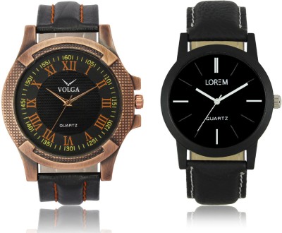 LOREM VL23LR05 New Latest Stylish Designer Leather Belt Attractive Different Combo Watch  - For Men   Watches  (LOREM)