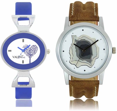 LOREM WAT-W06-0009-W07-0029-COMBOLOREMWhite::White Designer Stylish Shape Best Offer Combo Couple Watch  - For Men & Women   Watches  (LOREM)