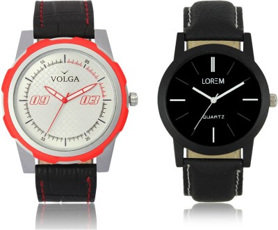 LOREM VL42LR05 New Latest Stylish Designer Leather Belt Attractive Different Combo Watch  - For Men   Watches  (LOREM)
