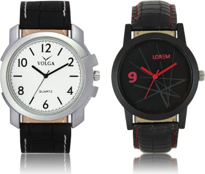 LOREM VL12LR08 New Latest Stylish Designer Leather Belt Attractive Different Combo Watch  - For Men   Watches  (LOREM)