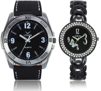 LOREM VL34LR201 New Latest Stylish Designer Leather-Metal Belt Attractive Different Combo Watch  - For Men & Women   Watches  (LOREM)