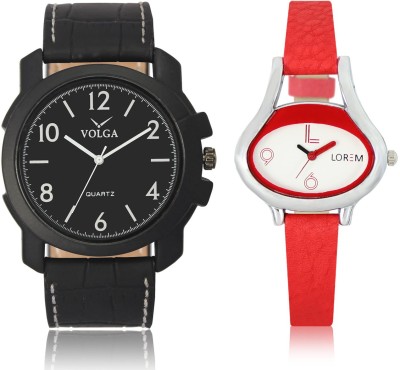 LOREM VL14LR206 New Latest Stylish Designer Leather Belt Attractive Different Combo Watch  - For Men & Women   Watches  (LOREM)