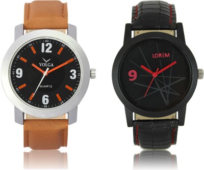 LOREM VL28LR08 New Latest Stylish Designer Leather Belt Attractive Different Combo Watch  - For Men   Watches  (LOREM)