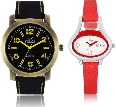 LOREM VL33LR206 New Latest Stylish Designer Leather Belt Attractive Different Combo Watch  - For Men & Women   Watches  (LOREM)