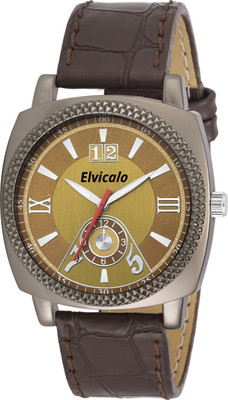 

Elvicalo ELCW08 Bronze Dial DEsigner Strap Watch - For Men