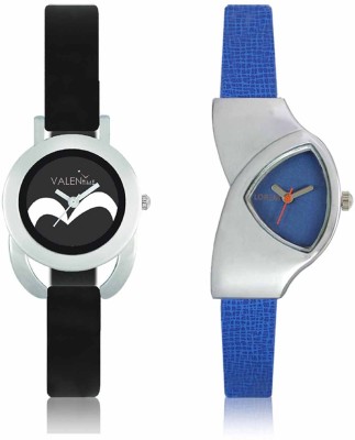 LOREM WAT-W06-0208-W07-0016-COMBOLOREMBlue::Black Designer Stylish Shape Best Offer Combo Beautiful Watch  - For Women   Watches  (LOREM)