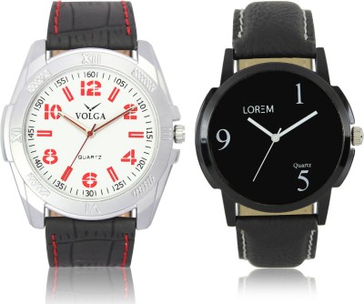 LOREM VL29LR06 New Latest Stylish Designer Leather Belt Attractive Different Combo Watch  - For Men   Watches  (LOREM)