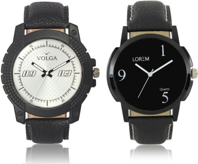 LOREM VL38LR06 New Latest Stylish Designer Leather Belt Attractive Different Combo Watch  - For Men   Watches  (LOREM)