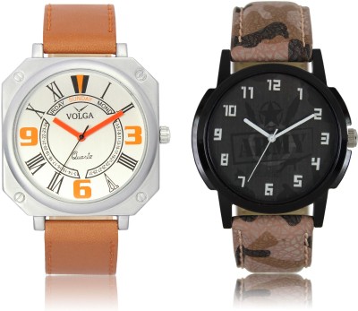 LOREM VL45LR03 New Latest Stylish Designer Leather Belt Attractive Different Combo Watch  - For Men   Watches  (LOREM)