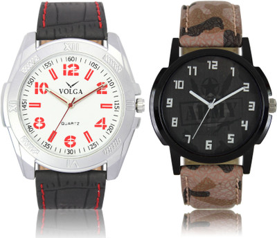

LOREM VL29LR03 New Latest Stylish Designer Leather Belt Attractive Different Combo Watch - For Men