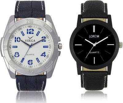 LOREM VL24LR05 New Latest Stylish Designer Leather Belt Attractive Different Combo Watch  - For Men   Watches  (LOREM)