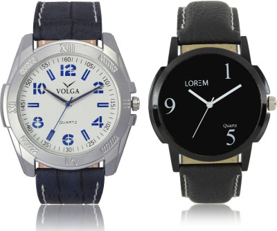 LOREM VL24LR06 New Latest Stylish Designer Leather Belt Attractive Different Combo Watch  - For Men   Watches  (LOREM)