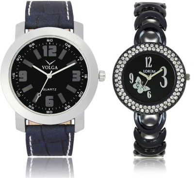 LOREM VL30LR201 New Latest Stylish Designer Leather-Metal Belt Attractive Different Combo Watch  - For Men & Women   Watches  (LOREM)