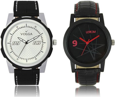 LOREM VL40LR08 New Latest Stylish Designer Leather Belt Attractive Different Combo Watch  - For Men   Watches  (LOREM)