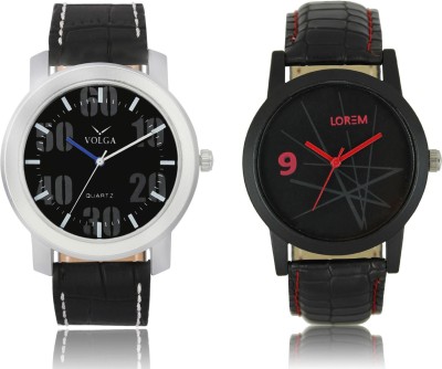 LOREM VL39LR08 New Latest Stylish Designer Leather Belt Attractive Different Combo Watch  - For Men   Watches  (LOREM)
