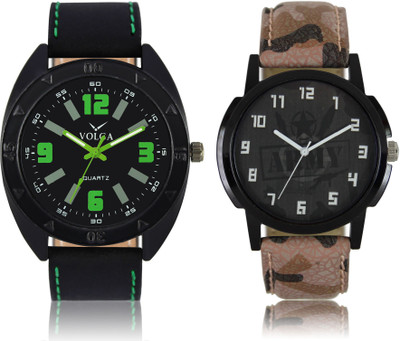 

LOREM VL18LR03 New Latest Stylish Designer Leather Belt Attractive Different Combo Watch - For Men