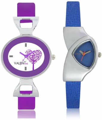 LOREM WAT-W06-0208-W07-0028-COMBOLOREMBlue::White Designer Stylish Shape Best Offer Combo Beautiful Watch  - For Women   Watches  (LOREM)