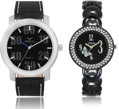 LOREM VL39LR201 New Latest Stylish Designer Leather-Metal Belt Attractive Different Combo Watch  - For Men & Women   Watches  (LOREM)