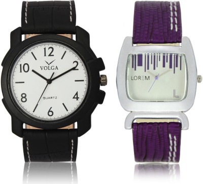 LOREM VL13LR207 New Latest Stylish Designer Leather Belt Attractive Different Combo Watch  - For Men & Women   Watches  (LOREM)