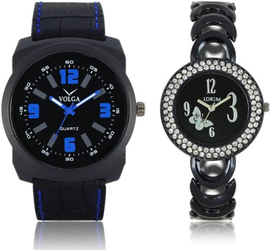 LOREM VL32LR201 New Latest Stylish Designer Leather-Metal Belt Attractive Different Combo Watch  - For Men & Women   Watches  (LOREM)