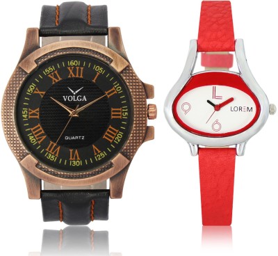 LOREM VL23LR206 New Latest Stylish Designer Leather Belt Attractive Different Combo Watch  - For Men & Women   Watches  (LOREM)