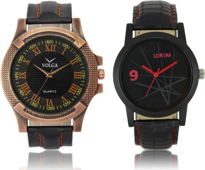 LOREM VL23LR08 New Latest Stylish Designer Leather Belt Attractive Different Combo Watch  - For Men   Watches  (LOREM)