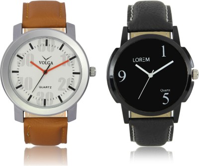 LOREM VL27LR06 New Latest Stylish Designer Leather Belt Attractive Different Combo Watch  - For Men   Watches  (LOREM)