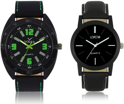 LOREM VL18LR05 New Latest Stylish Designer Leather Belt Attractive Different Combo Watch  - For Men   Watches  (LOREM)