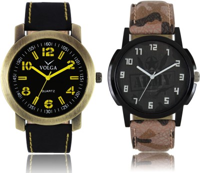 LOREM VL33LR03 New Latest Stylish Designer Leather Belt Attractive Different Combo Watch  - For Men   Watches  (LOREM)