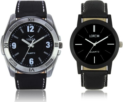 LOREM VL34LR05 New Latest Stylish Designer Leather Belt Attractive Different Combo Watch  - For Men   Watches  (LOREM)