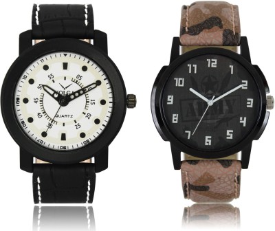 LOREM VL16LR03 New Latest Stylish Designer Leather Belt Attractive Different Combo Watch  - For Men   Watches  (LOREM)