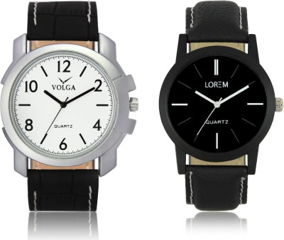 LOREM VL12LR05 New Latest Stylish Designer Leather Belt Attractive Different Combo Watch  - For Men   Watches  (LOREM)
