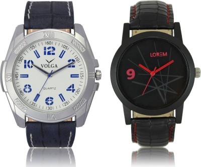 LOREM VL24LR08 New Latest Stylish Designer Leather Belt Attractive Different Combo Watch  - For Men   Watches  (LOREM)
