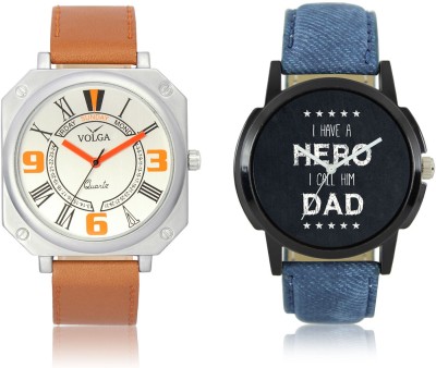 LOREM VL45LR07 New Latest Stylish Designer Leather Belt Attractive Different Combo Watch  - For Men   Watches  (LOREM)