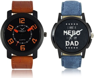 LOREM VL20LR07 New Latest Stylish Designer Leather Belt Attractive Different Combo Watch  - For Men   Watches  (LOREM)