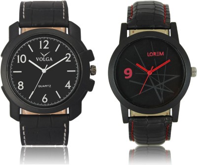 LOREM VL14LR08 New Latest Stylish Designer Leather Belt Attractive Different Combo Watch  - For Men   Watches  (LOREM)