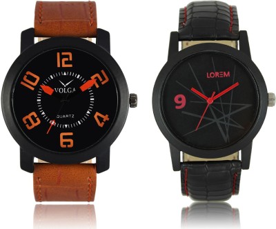 LOREM VL20LR08 New Latest Stylish Designer Leather Belt Attractive Different Combo Watch  - For Men   Watches  (LOREM)