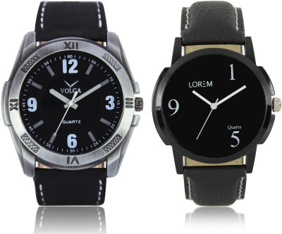 LOREM VL34LR06 New Latest Stylish Designer Leather Belt Attractive Different Combo Watch  - For Men   Watches  (LOREM)