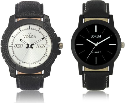LOREM VL38LR05 New Latest Stylish Designer Leather Belt Attractive Different Combo Watch  - For Men   Watches  (LOREM)