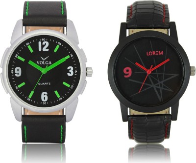 LOREM VL26LR08 New Latest Stylish Designer Leather Belt Attractive Different Combo Watch  - For Men   Watches  (LOREM)