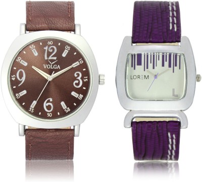LOREM VL46LR207 New Latest Stylish Designer Leather Belt Attractive Different Combo Watch  - For Men & Women   Watches  (LOREM)