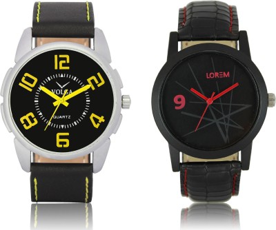 LOREM VL25LR08 New Latest Stylish Designer Leather Belt Attractive Different Combo Watch  - For Men   Watches  (LOREM)