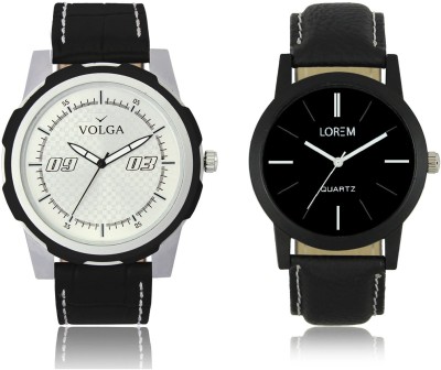 LOREM VL40LR05 New Latest Stylish Designer Leather Belt Attractive Different Combo Watch  - For Men   Watches  (LOREM)