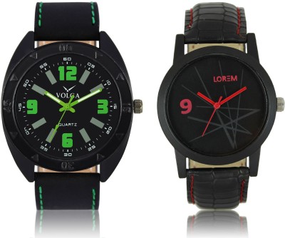 LOREM VL18LR08 New Latest Stylish Designer Leather Belt Attractive Different Combo Watch  - For Men   Watches  (LOREM)